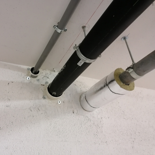 Targa in PVC fotoluminescente : USCITA DI SICUREZZA NON OSTRUIRE LA